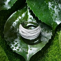 Klassischer Stil Geometrisch Sterling Silber Inlay Künstliche Edelsteine Ringe main image 4