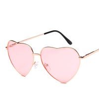 Cute Sweet Heart Shape Ac Special-shaped Mirror Full Frame Women's Sunglasses sku image 6