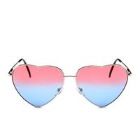 Cute Sweet Heart Shape Ac Special-shaped Mirror Full Frame Women's Sunglasses sku image 14