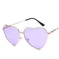 Cute Sweet Heart Shape Ac Special-shaped Mirror Full Frame Women's Sunglasses sku image 8