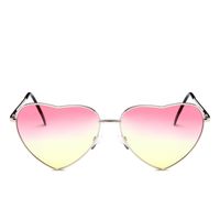 Cute Sweet Heart Shape Ac Special-shaped Mirror Full Frame Women's Sunglasses sku image 12