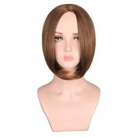 European And American Deflection Points Wig Female Short Straight Hair Chemical Fiber Hair Cover sku image 5