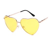 Cute Sweet Heart Shape Ac Special-shaped Mirror Full Frame Women's Sunglasses main image 2