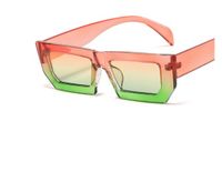 Casual Retro Solid Color Ac Square Full Frame Women's Sunglasses main image 2