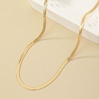 Wholesale Jewelry Hip-hop Simple Style Solid Color Alloy Necklace sku image 1
