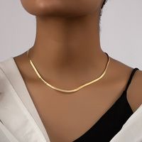 Wholesale Jewelry Hip-hop Simple Style Solid Color Alloy Necklace main image 5