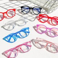 Simple Style Solid Color Ac Round Frame Full Frame Optical Glasses main image 4