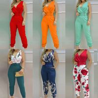 Women's Daily Casual Flower Full Length Printing Jumpsuits main image 1