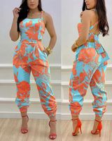 Women's Daily Classic Style Solid Color Ankle-length Printing Jumpsuits main image 3