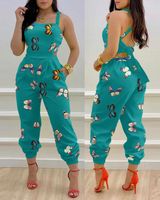 Women's Daily Classic Style Solid Color Ankle-length Printing Jumpsuits main image 4