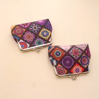 Women's Printing Pu Leather Clasp Frame Coin Purses sku image 1
