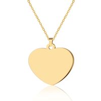 Fashion Letter Heart Shape Stainless Steel Plating Keychain Necklace 1 Piece sku image 5