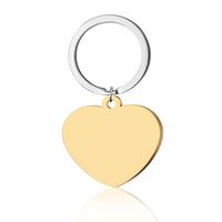 Fashion Letter Heart Shape Stainless Steel Plating Keychain Necklace 1 Piece sku image 4