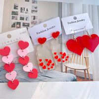 Cute Sweet Heart Shape Bottle Arylic Women's Drop Earrings main image 6