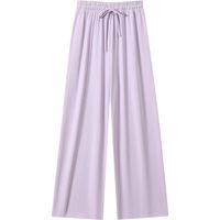 Women's Street Casual Solid Color Full Length Casual Pants Straight Pants main image 2
