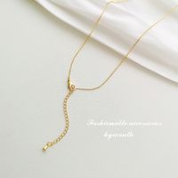 Wholesale Jewelry Simple Style Geometric Alloy 14k Gold Plated Necklace main image 5