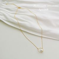 Wholesale Jewelry Simple Style Geometric Alloy 14k Gold Plated Necklace main image 2