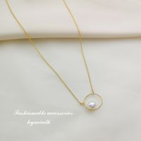 Wholesale Jewelry Simple Style Geometric Alloy 14k Gold Plated Necklace sku image 1