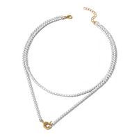 Wholesale Jewelry Elegant Beach Geometric Zinc Alloy Layered Necklaces main image 2