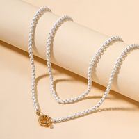Wholesale Jewelry Elegant Beach Geometric Zinc Alloy Layered Necklaces main image 4