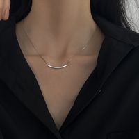 Kupfer Versilbert Einfacher Stil Geometrisch Rechteck Halskette Mit Anhänger sku image 23