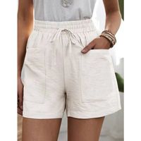 Femmes Du Quotidien Décontractée Couleur Unie Shorts Patchwork Shorts main image 6