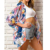 Women's Streetwear Flower Printing Cover Ups main image 4