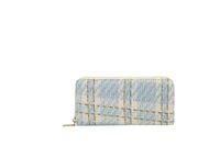 Women's Stripe Linen Zipper Wallets sku image 3