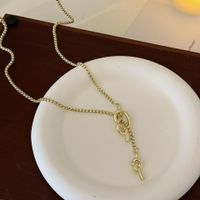 Wholesale Jewelry Elegant Simple Style Tassel Knot Alloy Sweater Chain main image 2