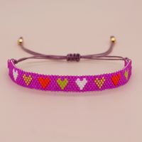 Retro Heart Shape Seed Bead Wholesale Wristband sku image 5