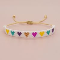 Retro Heart Shape Seed Bead Wholesale Wristband sku image 4