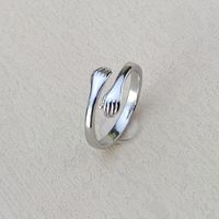 Romantisch Einfacher Stil Hand Kupfer Offener Ring In Masse main image 5