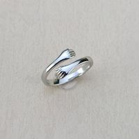 Romantisch Einfacher Stil Hand Kupfer Offener Ring In Masse main image 4
