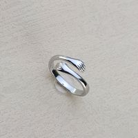 Romantisch Einfacher Stil Hand Kupfer Offener Ring In Masse main image 3