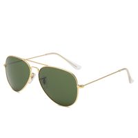 Classic Style Geometric Glass Toad Glasses Full Frame Men's Sunglasses sku image 4