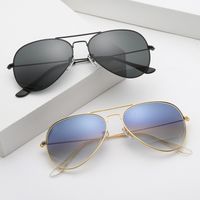 Classic Style Geometric Glass Toad Glasses Full Frame Men's Sunglasses main image 1