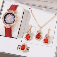 Casual Water Droplets Buckle Quartz Women's Watches sku image 2