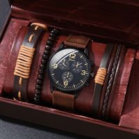 Business Solid Color Buckle Quartz Men's Watches main image 1