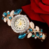 Elegante Hoja Hebilla Cuarzo Relojes De Mujer sku image 3