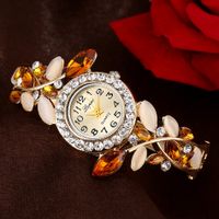 Elegante Hoja Hebilla Cuarzo Relojes De Mujer main image 2