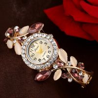 Elegante Hoja Hebilla Cuarzo Relojes De Mujer sku image 2