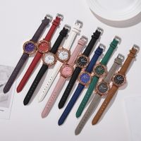 Casual Solid Color Concealed Buckle Quartz Women's Watches main image 3