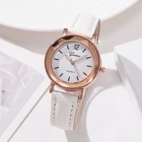 Casual Solid Color Concealed Buckle Quartz Women's Watches sku image 10