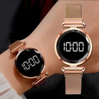 Casual Simple Style Round Magnet Buckle Quartz Women's Watches main image 1