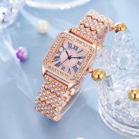 Casual Brillante Color Sólido Hebilla Magnética Cuarzo Relojes De Mujer main image 5