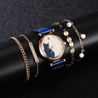 Cute Simple Style Cat Magnet Buckle Quartz Women's Watches sku image 16