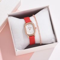 Casual Solid Color Buckle Quartz Women's Watches sku image 9