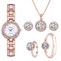 Elegant Lady Color Block Quartz Women's Watches sku image 19