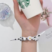 Casual Lady Star Flower Alloy Cloth Plating Inlay Artificial Gemstones Women's Bracelets Bangle main image 5