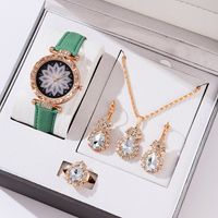 Casual Water Droplets Buckle Quartz Women's Watches sku image 4